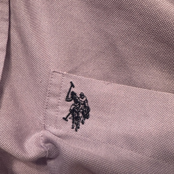 U.S. Polo Assn. Wrinkle-Free Button Down Shirt Men’s XL Purple 17 34/35 - Picture 5 of 10